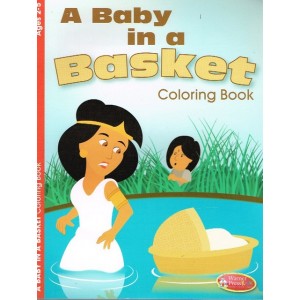 A Baby In A Basket Colouring Book